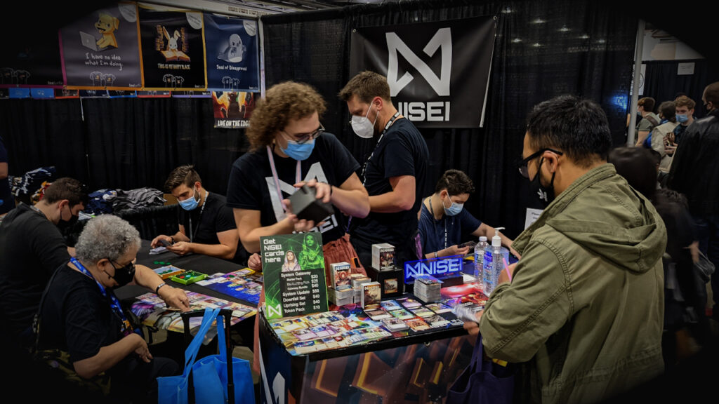 The NISEI booth at PAX Unplugged 2021