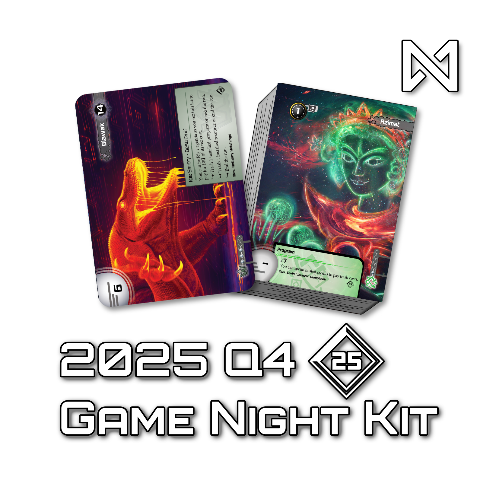 Contents of the 2025 Q4 Game Night Kit