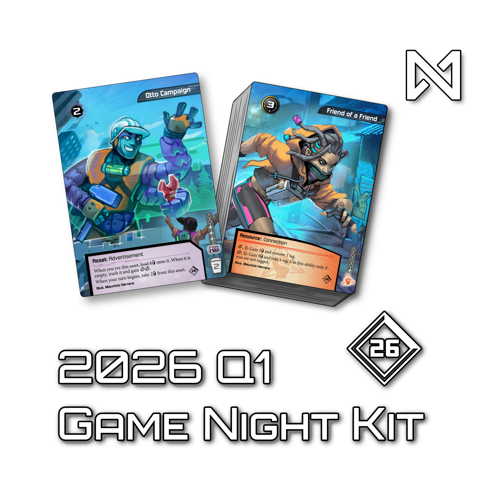 Contents of the 2026 Q1 Game Night Kit