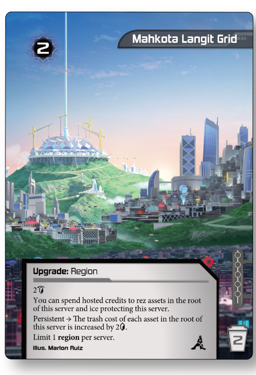 Full art Mahkota Langit Grid promo card.