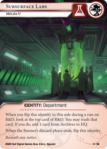 Subsurface Labs: Melies U card image