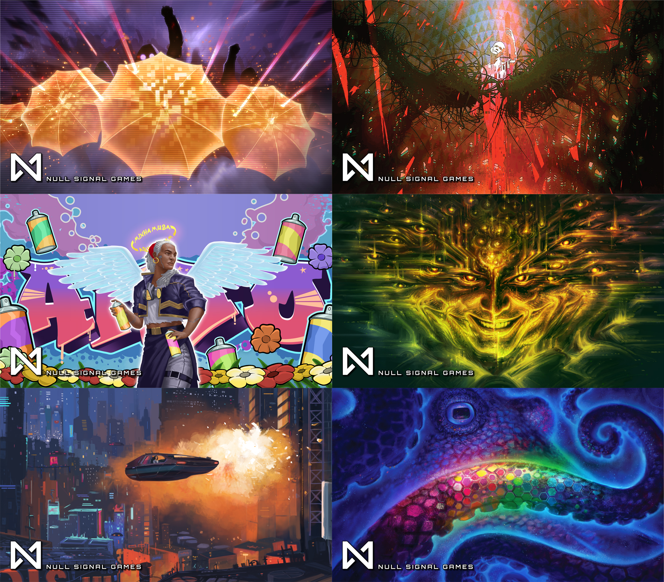 Photos of convention playmats