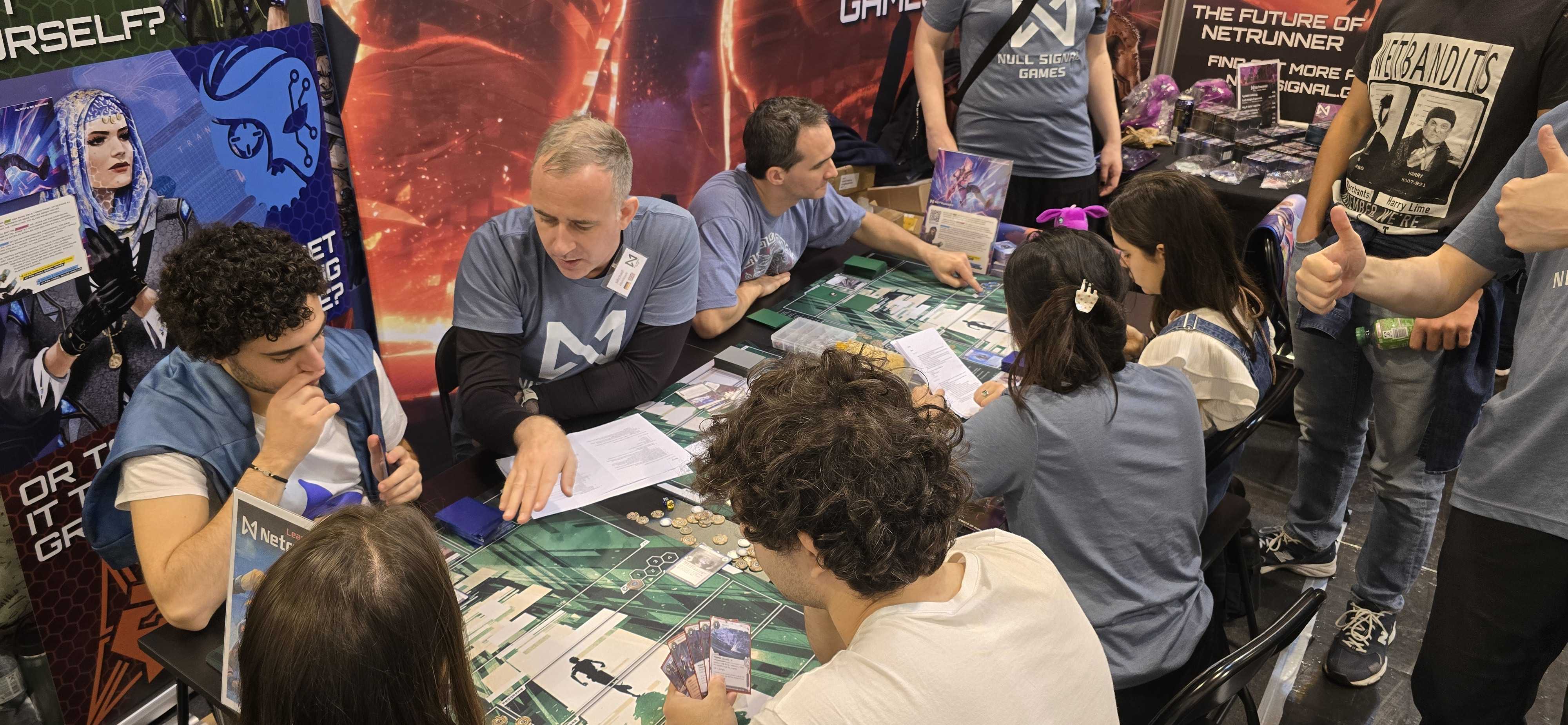 Demo games at the Spiel 25 booth