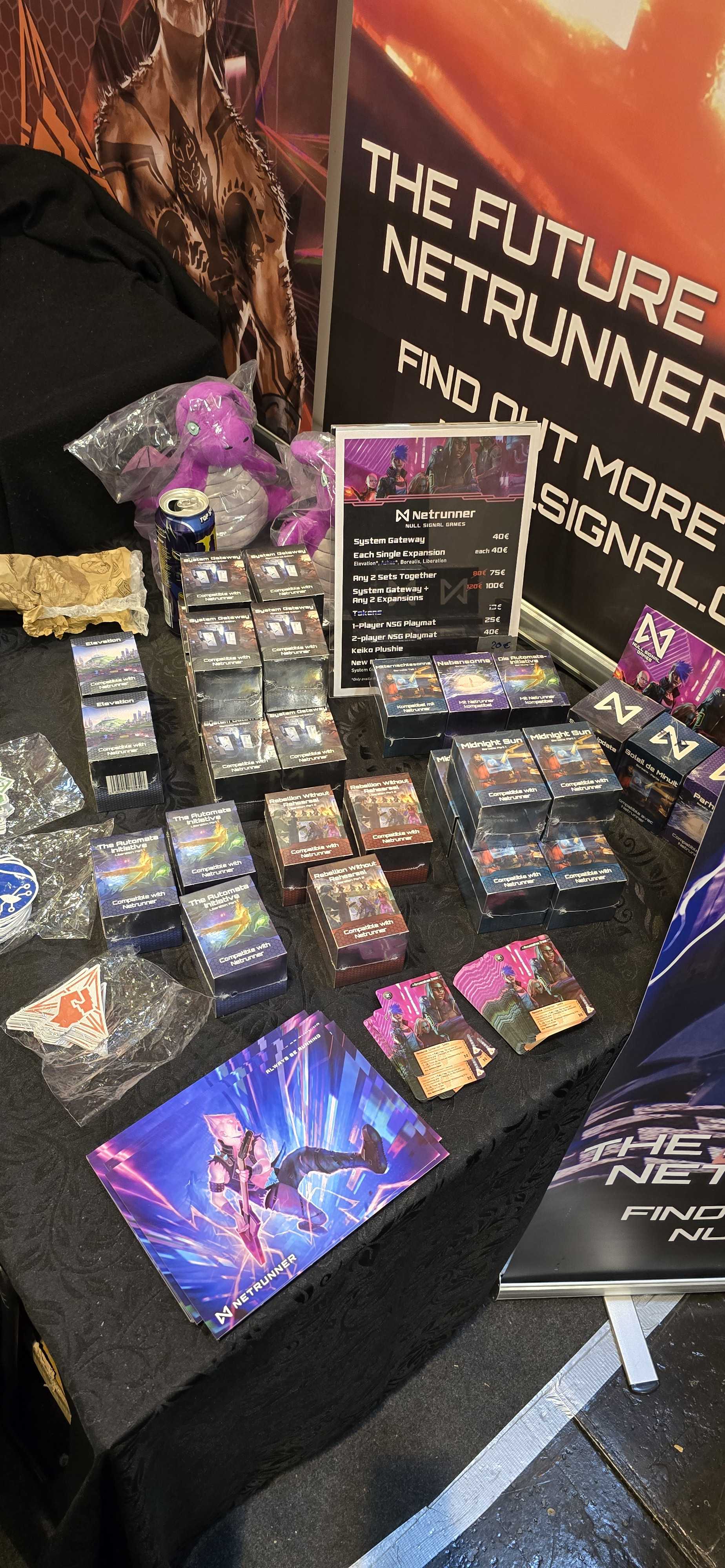 Merch at the Spiel 25 booth
